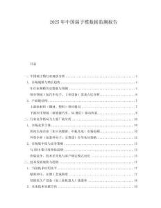 2025年中國(guó)端子模數(shù)據(jù)監(jiān)測(cè)報(bào)告