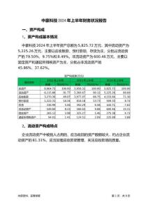 中豪科技2024年上半年財務狀況報告