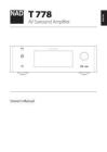 NAD T778 AV 環(huán)繞聲接收器用戶手冊