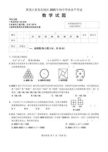 2025年黑龙江省龙东地区中考数学试卷真题（含答案解析）