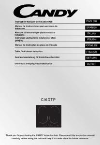 Candy卡迪CI 6D TP使用說明書