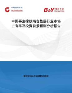中國再生橡膠隔音墊層行業市場占有率及投資前景預測分析報告