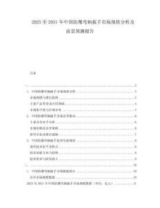 2025至2031年中國防爆彎柄扳手市場現狀分析及前景預測報告