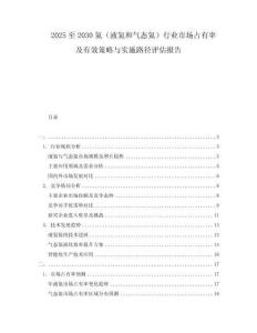 2025至2030氦（液氦和氣態(tài)氦）行業(yè)市場占有率及有效策略與實施路徑評估報告