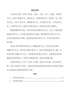 半自動打包機項目審批申請