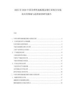2025至2030中國非彈性地板覆蓋物行業(yè)細(xì)分市場及應(yīng)用領(lǐng)域與趨勢展望研究報(bào)告