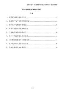 鈦鋯新材料市場趨勢分析