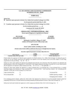 【SEC-2025行業(yè)研究報(bào)告】Form 10-Q CRYO CELL INTERNATIONAL INC