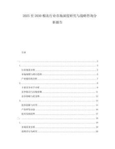 2025至2030棉衣行業(yè)市場(chǎng)深度研究與戰(zhàn)略咨詢分析報(bào)告