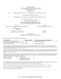 【SEC-2025行業研究報告】Form 10-Q TEXAS CAPITAL BANCSHARES INC TX