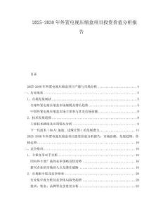 2025-2030年外置電視壓縮盒項(xiàng)目投資價(jià)值分析報(bào)告