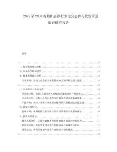 2025至2030視頻擴(kuò)展器行業(yè)運(yùn)營態(tài)勢與投資前景調(diào)查研究報(bào)告