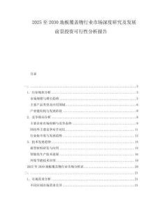 2025至2030地板覆蓋物行業(yè)市場深度研究及發(fā)展前景投資可行性分析報告