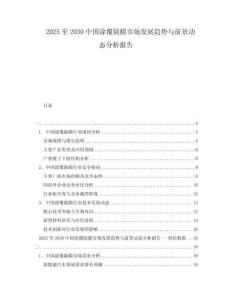 2025至2030中國涂覆隔膜市場發展趨勢與前景動態分析報告