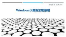 Windows大數(shù)據(jù)加密策略最佳分析