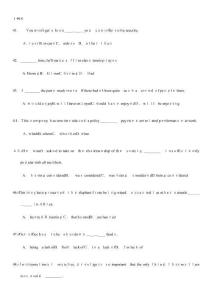 英語專業(yè)四級單選題匯總