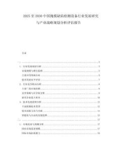 2025至2030中國掩模缺陷檢測設備行業發展研究與產業戰略規劃分析評估報告