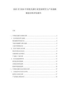 2025至2030中國夜光漆行業(yè)發(fā)展研究與產(chǎn)業(yè)戰(zhàn)略規(guī)劃分析評估報告