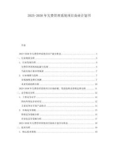 2025-2030年欠費管理系統項目商業計劃書