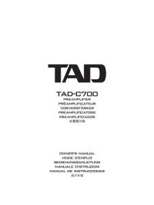 TAD-C700-Reference-PreAmplifier_使用說明書手冊-EN