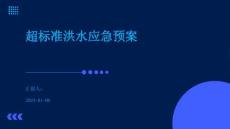 超標準洪水應急預案