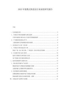 2025年便攜式粘度儀行業深度研究報告