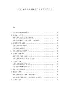 2025年中國鋼制塊規市場調查研究報告