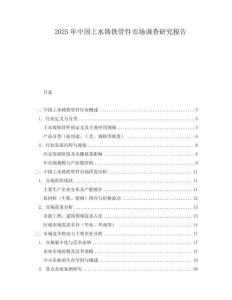 2025年中國上水鑄鐵管件市場調(diào)查研究報(bào)告
