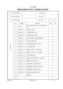 XX工程覆蓋層地基灌漿工程單元工程質(zhì)量評(píng)定資料清單