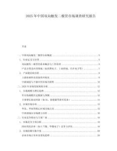 2025年中國雙向觸發二極管市場調查研究報告