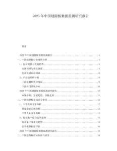 2025年中國縫隙板數據監測研究報告