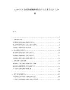 2025-2030金屬負極材料枝晶抑制技術路線對比分析