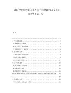 2025至2030中國雙氯美嗪行業深度研究及發展前景投資評估分析