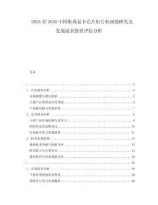 2025至2030中國集成顯卡芯片組行業深度研究及發展前景投資評估分析