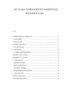 2025至2030中国膝盖疼痛管理行业深度研究及发展前景投资评估分析