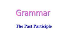 高中英語過去分詞的用法全面(共46張ppt)