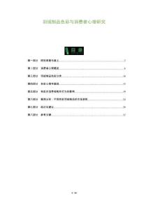 羽絨制品色彩與消費者心理研究-洞察及研究