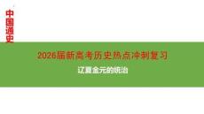 2026屆新高考歷史熱點沖刺復習遼夏金元的統(tǒng)治