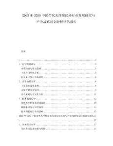 2025至2030中國帶狀光纖熔接器行業(yè)發(fā)展研究與產(chǎn)業(yè)戰(zhàn)略規(guī)劃分析評估報告