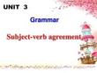 《主謂一致》