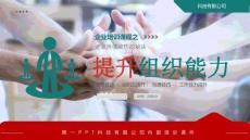 青紅配色矢量風(fēng)格的“提升組織能力”企業(yè)培訓(xùn)課程PPT模板