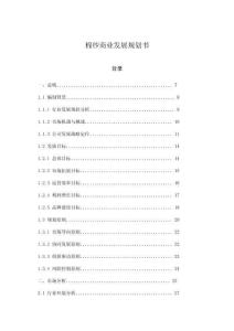 棉紗商業發展規劃書