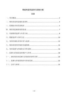 鋼結(jié)構(gòu)變形監(jiān)測與控制方案