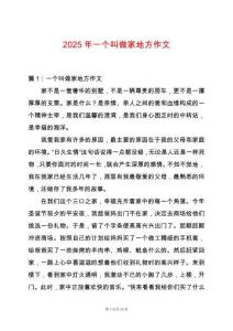 2025年一個(gè)叫做家地方作文