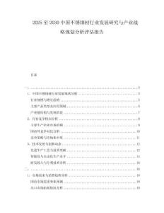 2025至2030中國不銹鋼材行業發展研究與產業戰略規劃分析評估報告