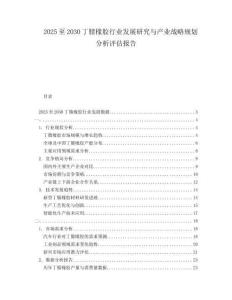 2025至2030丁腈橡膠行業(yè)發(fā)展研究與產(chǎn)業(yè)戰(zhàn)略規(guī)劃分析評估報告