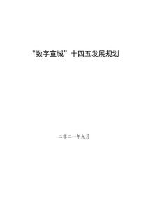 《“數(shù)字宣城”十四五發(fā)展規(guī)劃》