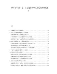 2025年中國印花／壓花迷你紙巾機市場調查研究報告