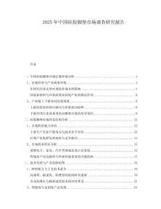 2025年中國硅膠腳墊市場調查研究報告