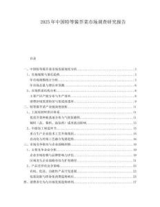 2025年中國特等醬芥菜市場調查研究報告